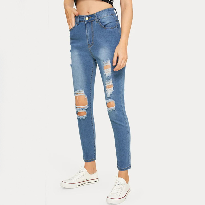 fashion ripped jeans NSCX17767