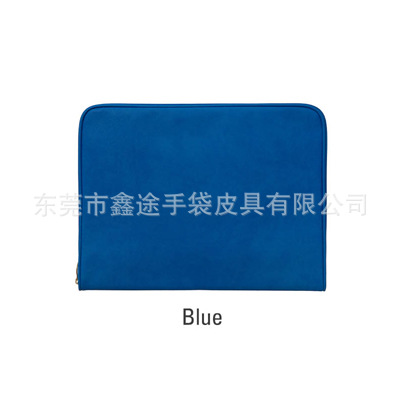 pu Laptop Bag Waterproof and Shockproof iPad Liner Bag Simple pure Color Leather Tablet Bag