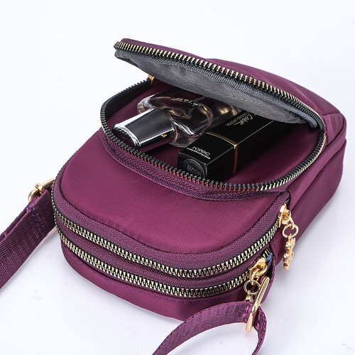 Manufacturer wholesale new fashion trend shoulder mobile phone bag crossbody small bag vertical small shoulder bag nylon coin bag