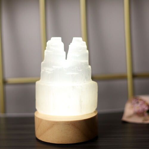 Moroccan translucent plaster lighthouse mineral crystal night light cat's eye plaster lighthouse unicorn ornament