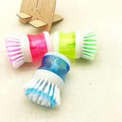 Factory supply creative plastic automatic filling pot scrubber dish brush cleaning hydraulic brush Pot scrubbing magic tool