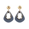 Wooden fashionable universal earrings with tassels, city style, simple and elegant design, wholesale