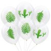 Transparent balloon, plant lamp, decorations, green layout suitable for photo sessions, cactus