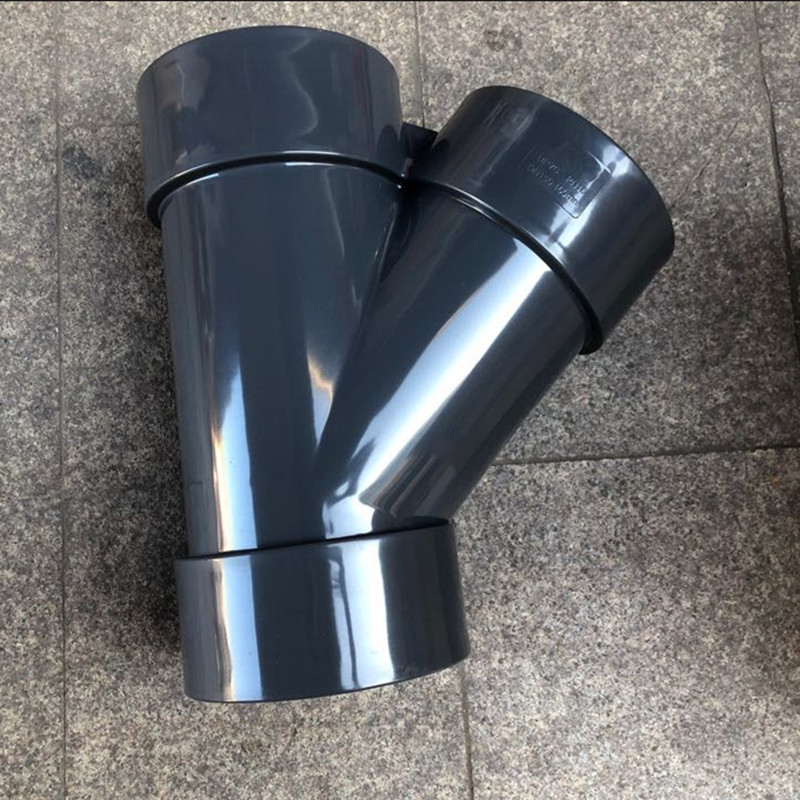 UPVC斜三通 PVC斜三通 美标SCH80 45度三通 Y型三通DN150 6寸 160-阿里巴巴