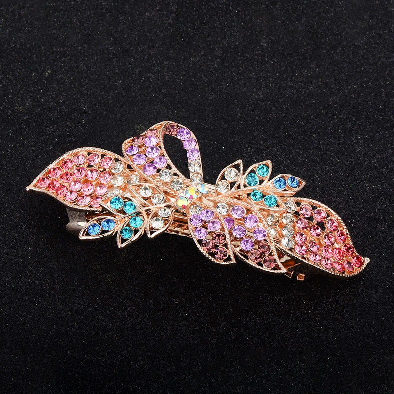 Metal Hairgrip Hairpin, Korean Style Floral Barrette, Adult Decorative Clip, 9×4×4 cm