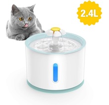 亚马逊ebay热销LED灯小花自动喷泉饮水器喂水器宠物饮水机