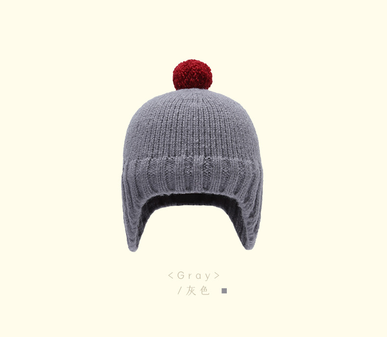 Children's Warm Ear Protection Woolen Cap display picture 4