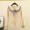 Spring fresh shirt with bow, doll for elementary school students, new collection, french style, western style