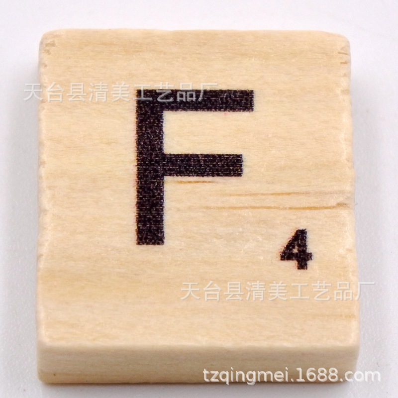 Cubo de pino 26 letras en inglés madera natural letras en inglés unidad 26 letras piezas de madera letras en inglés