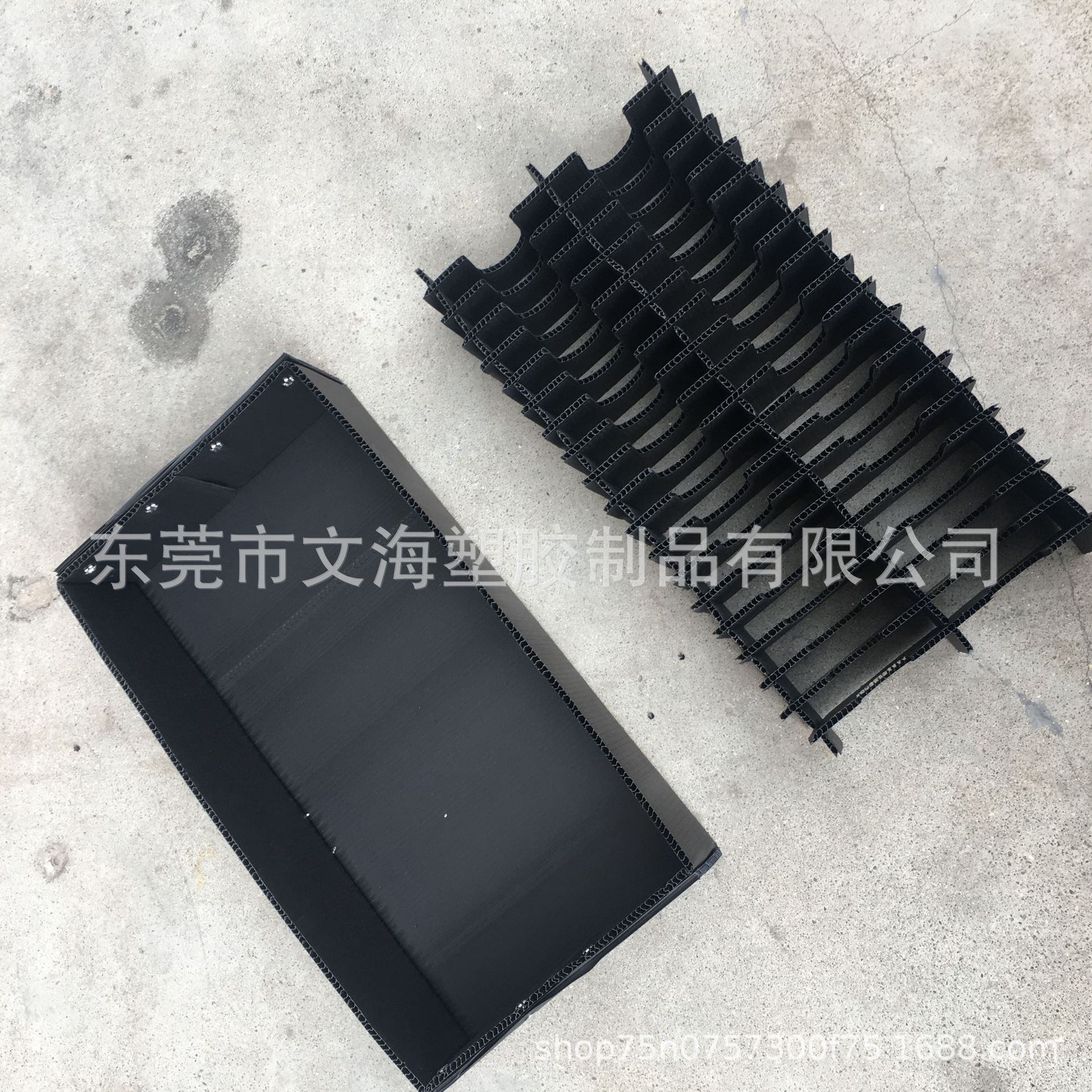 定制静电中空板周转箱骨架箱 各式PP塑料物料放置中空板斜口箱子