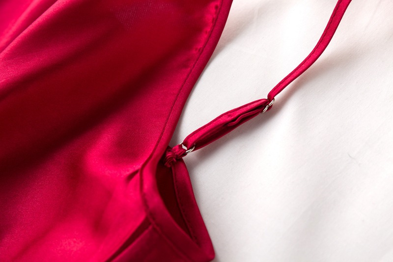 Title 9, Roter Brautjungfern-Bademantel Trägerkleid Haus...