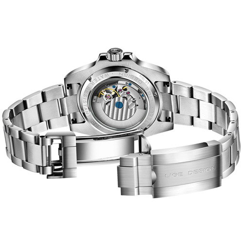 LIGE factory direct sales new waterproof multi-functional business mechanical watch