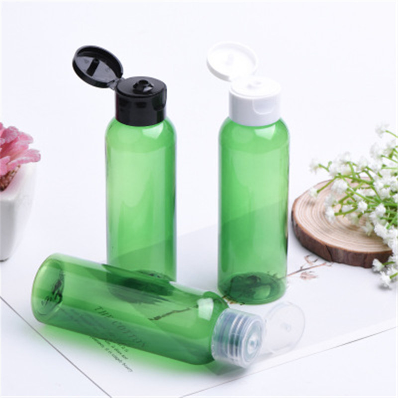 100ml毫升圆肩翻盖pet塑料爽肤水卸妆水洗手液蝴蝶盖掀盖瓶