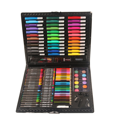 150 pieces paint brush combination watercolor pen children's painting tool set black primary school students safe non-toxic washable