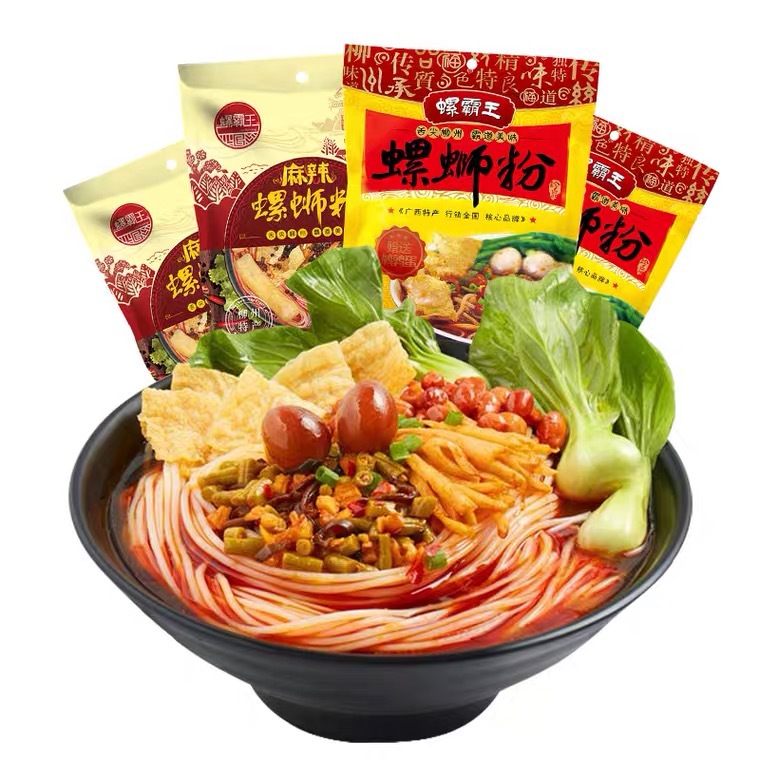 螺霸王水煮螺蛳粉螺絲粉廣西柳州美食315g袋裝麻辣螺獅粉酸辣粉