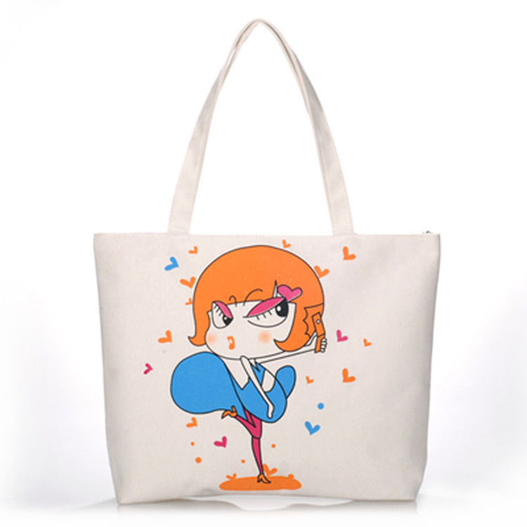 厂家批发全棉帆布袋制做 涤棉外贸广告空白棉布手提袋现货印LOGO