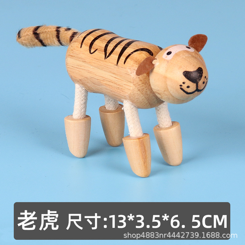 Figura Mini de Animales de Madera 18 Modelos Madera para Niños image 14