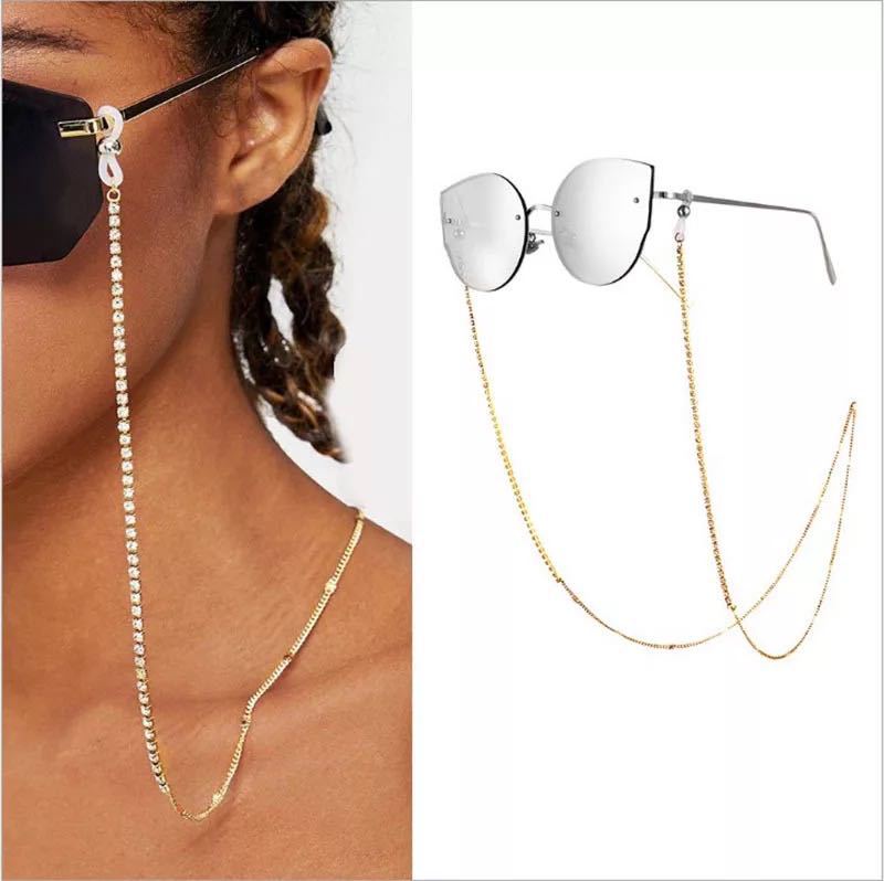 Women's Diamond Anti-skidding Glasses Chain Mask Rope display picture 1