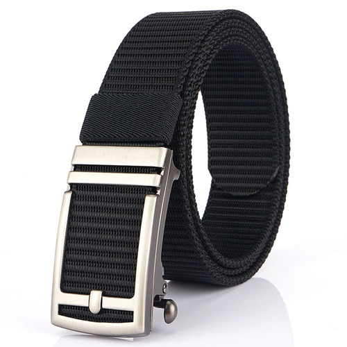 New belt men and women youth automatic buckle business casual belt belt thickened nylon belt manufacturer wholesale