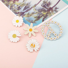 Daisy Brooch Korean Copyright Jisung GD Style badge student drip oil metal chrysanthemum daisy badge