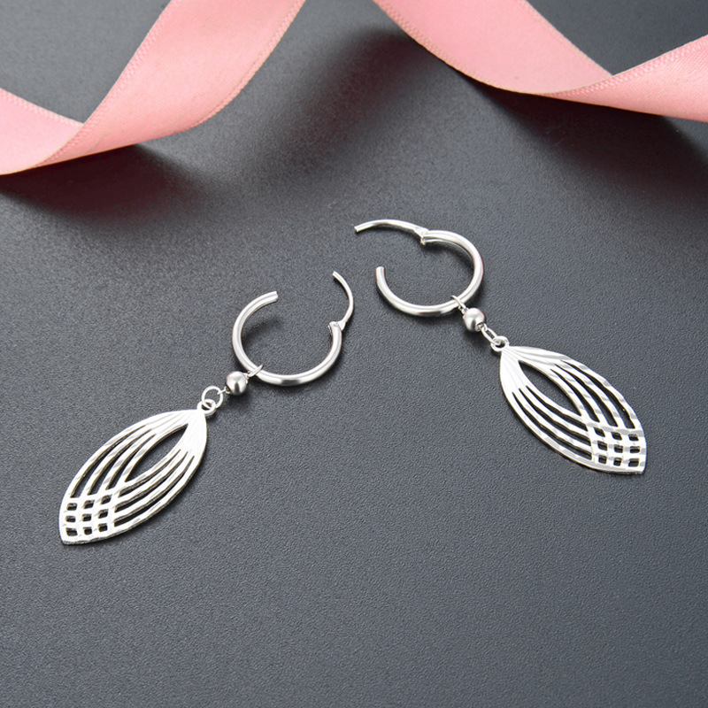 Largo creativo s925 plata pendientes elegante Super Hada temperamento elegante moda chica pendientes fuente fábrica al por mayor