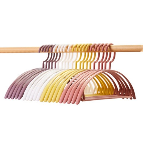 Semicircular clothes hanger household non-slip clothes drying rack plastic clothes hanger adult bold clothes hanger wide shoulder clothes rack traceless clothes support
