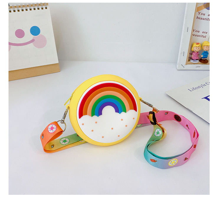 New Cute Rainbow Children's Silicone Coin Purse Wholesale Nihaojewelry display picture 9