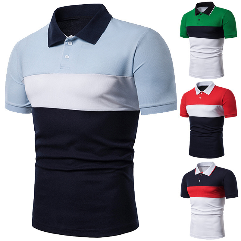 2019 men's short-sleeved POLO shirt fore...