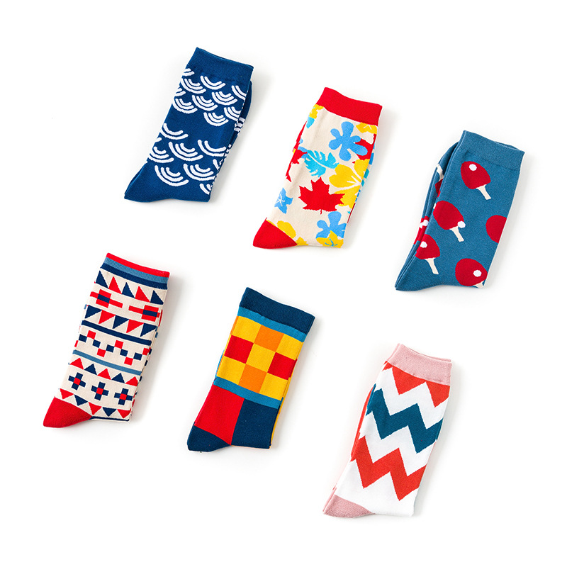 Unisex Crew Socken Mit Individuellem Muster Trendige Socken_voghion.com