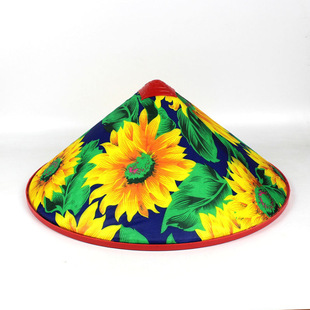 Spring and Summer New Style Farmer Sun Protection and Rain Protection Hat, Large Flower Hat, Rain Cloth Hat Wholesale