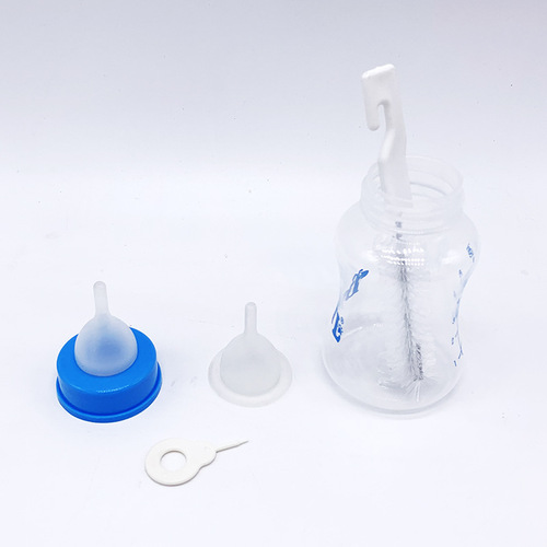 Pet bottle, dog bottle, puppy kitten baby rabbit teat bottle, Samoyed Golden Retriever puppy bottle, medication feeding 150ml