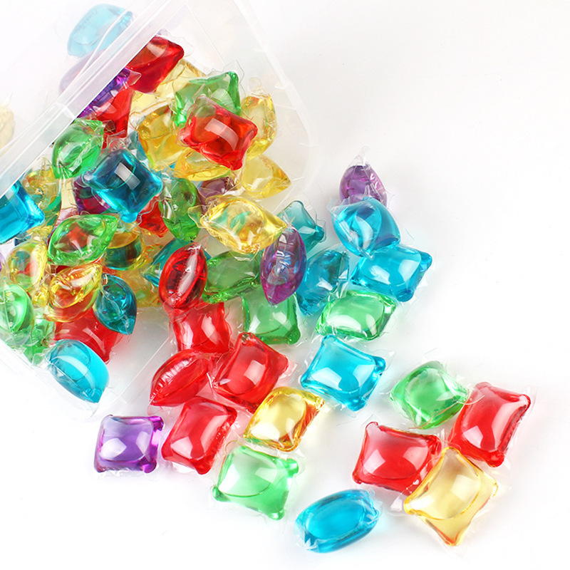 Hygienic laundry capsules for home use, washing powder strongly flavoured, concentrated laundry ball 4