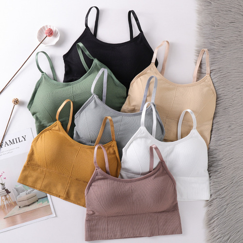 Summer new style seamless thread 646 breast-wrapped women's beautiful back suspender girl underwear tube top sports vest for women