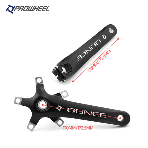 prowheel Haomeng road bike crankset 110BCD positive and negative teeth 5 claw single disc bicycle 172.5 left and right crank