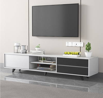 现代简约北欧茶几电视柜组合客厅经济小户型地柜储物功能家具整套|ru