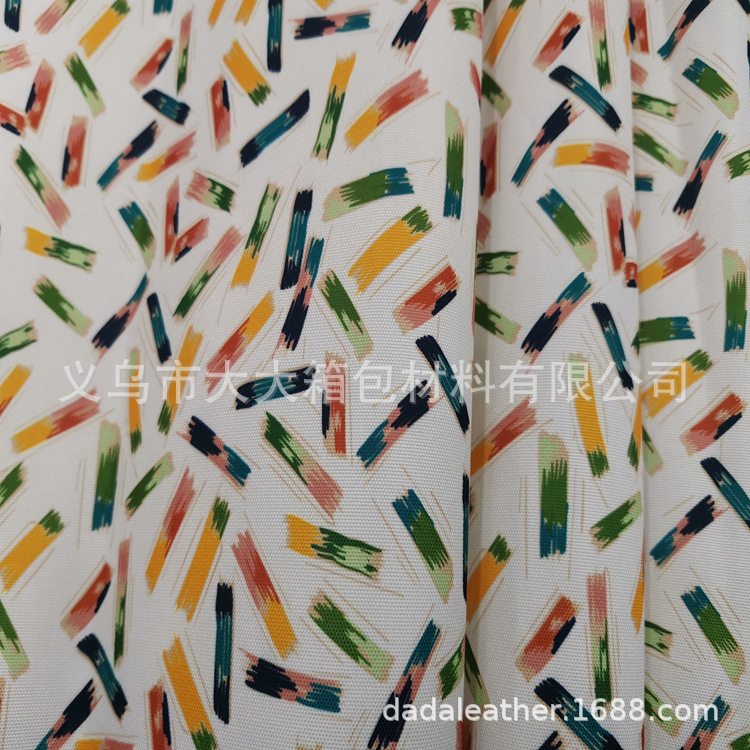 600DPU digital printing, eco-friendly PU Oxford fabric, digital printing, sample and design provided, bulk goods available detail image 5