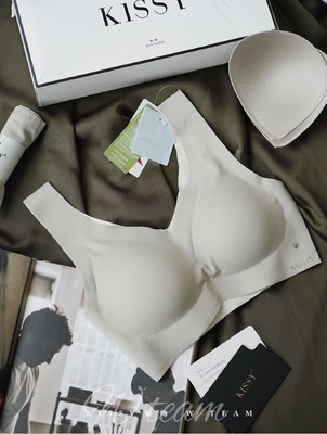 kissy Underwear quality goods Single chip Shackles No trace Wireless Gather High-tech motion Bra Sets