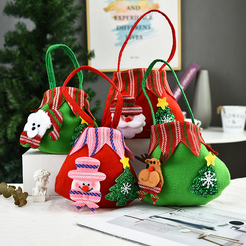 Creative Christmas Decoration Three-dimensional Doll Candy Tote Bag Wholesale Nihaojewelry display picture 8