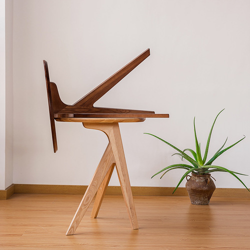 The Nordica Minimalist Solid Wood Small Coffee Table for Home Living Room Sofa Side Table, Beech Wood/Full Polished