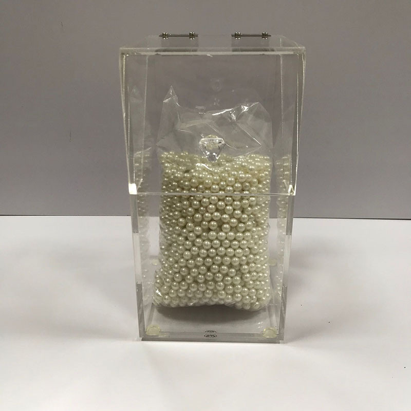 定制亚克力透明翻盖化妆品收纳盒化妆刷笔刷收纳桶珍珠抽屉收纳盒