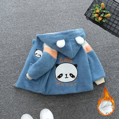 男女童童裝秋冬裝2023年小童水貂絨冬裝兒童寶寶加絨外套加厚棉服