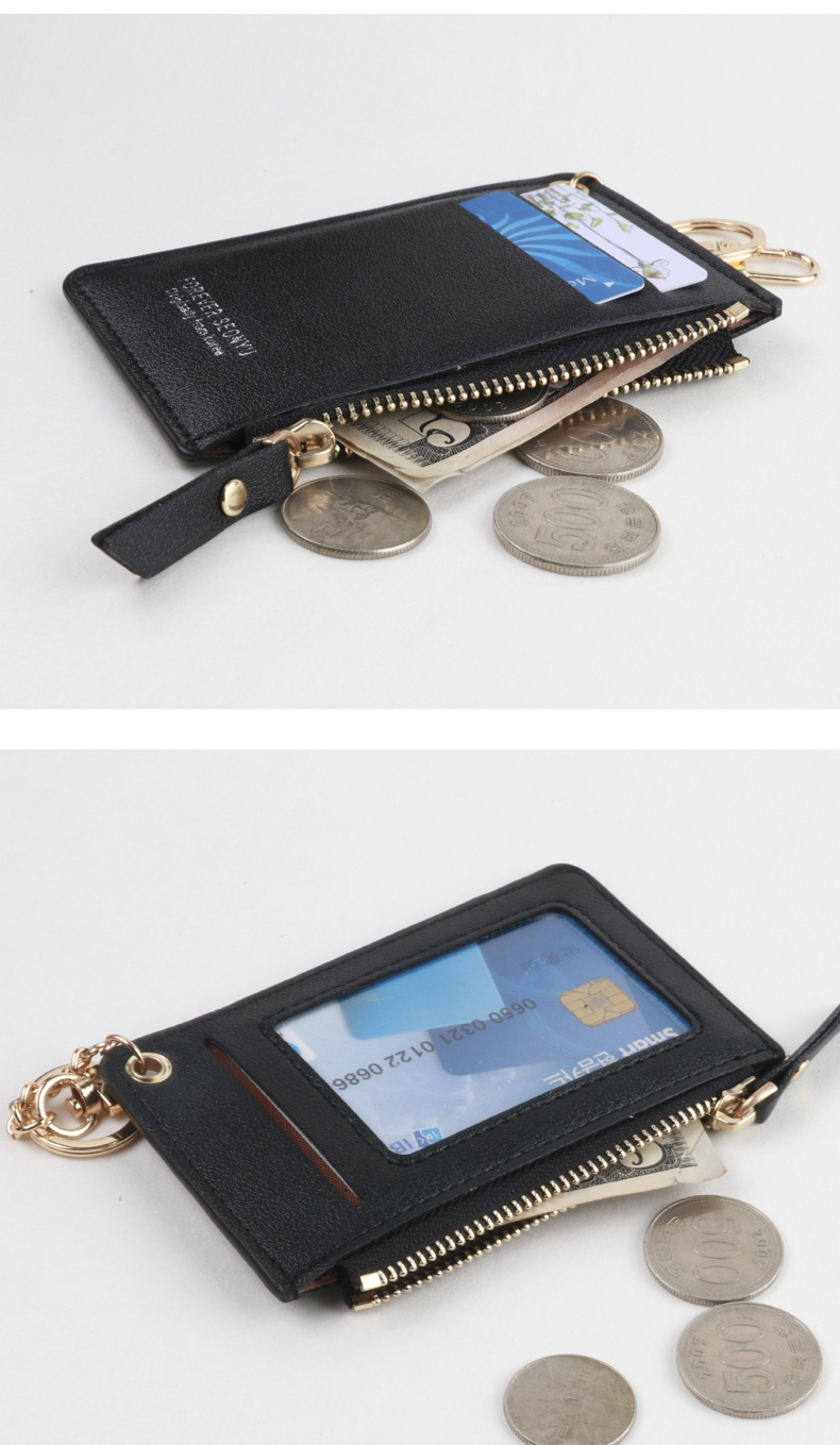 Wholesale Fashion Korean Short Card Zipper Cute Card Holder Coin Bag Zipper Card Holder Coin Purse Girl Wallet Wholesale nihaojewelry