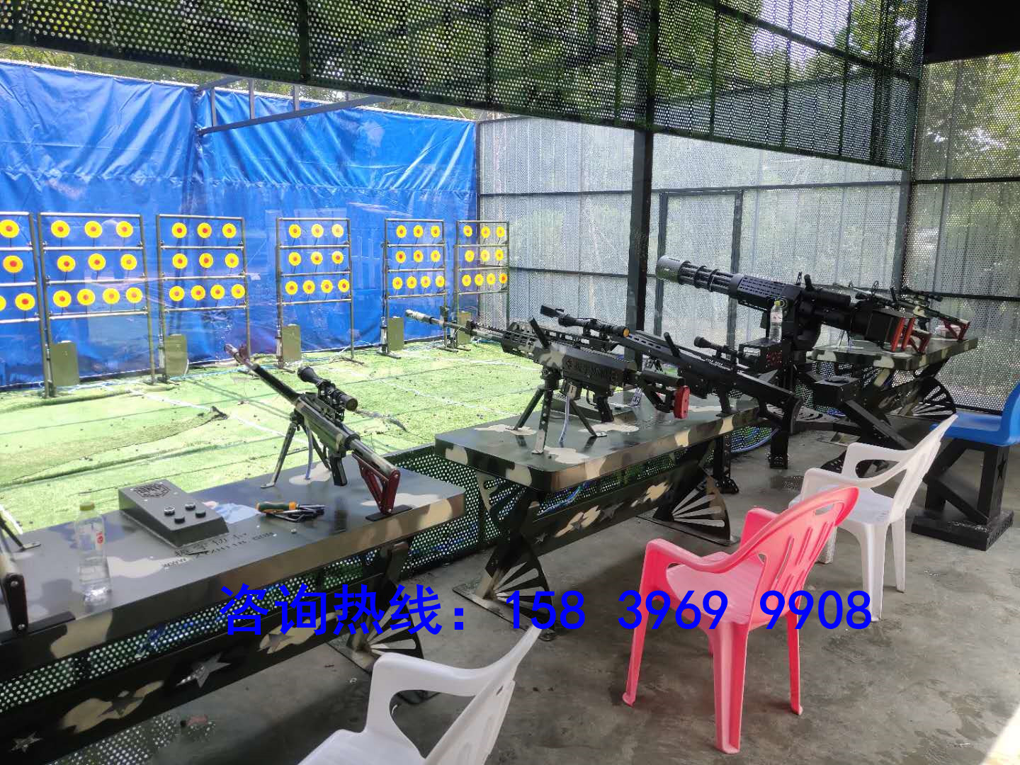 网红枪林弹雨打枪设备景区娱乐射击气炮枪湖北全民模拟射击场设备-阿里巴巴