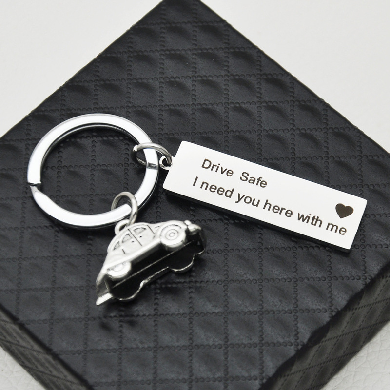 Amazon new Drive Safe I need you stereo creative car stainless steel key