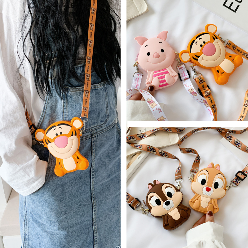 Silicone bag cute cartoon change small bag wholesale nihaojewelry new storage bag change purse jump tiger children bag NHGA210207picture18