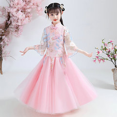 Children's Hanfu Tangzhuang Qipao Girls' Summer Dresses Chinese Style Ruchu Ancient Costumes Hanfu Children's Dresses