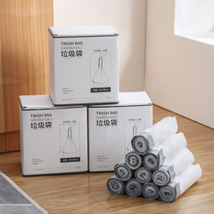 Thickened Drawstring Trash Bags for Wholesale, Household Kitchen with Automatic Sealing, Handheld Trash Bags, Paper Box Packaging, Factory Direct Shipping