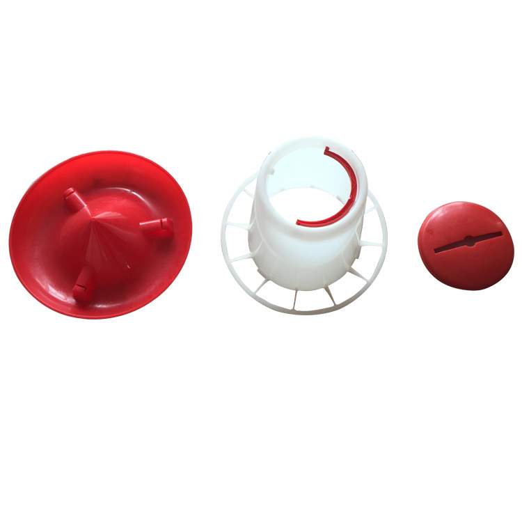 Barril de alimentación de pollo espesado con barril de alimentación neta alimentación automática alimentación de pollo alimentación barril clinker gran avicultura dispositivo