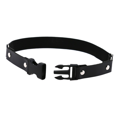 Gothic punk creative high elastic plastic buckle garter belt simple personalized PU leather adjustable thigh ring