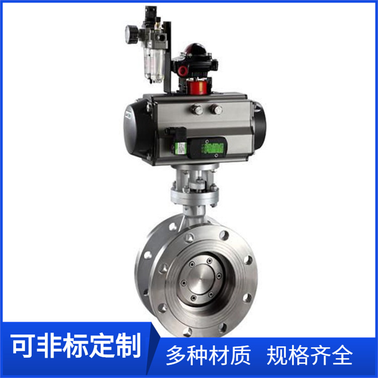 气动蝶阀D643H-150LB，DN400含氨烟气法兰蝶阀 304不锈钢碟阀包邮